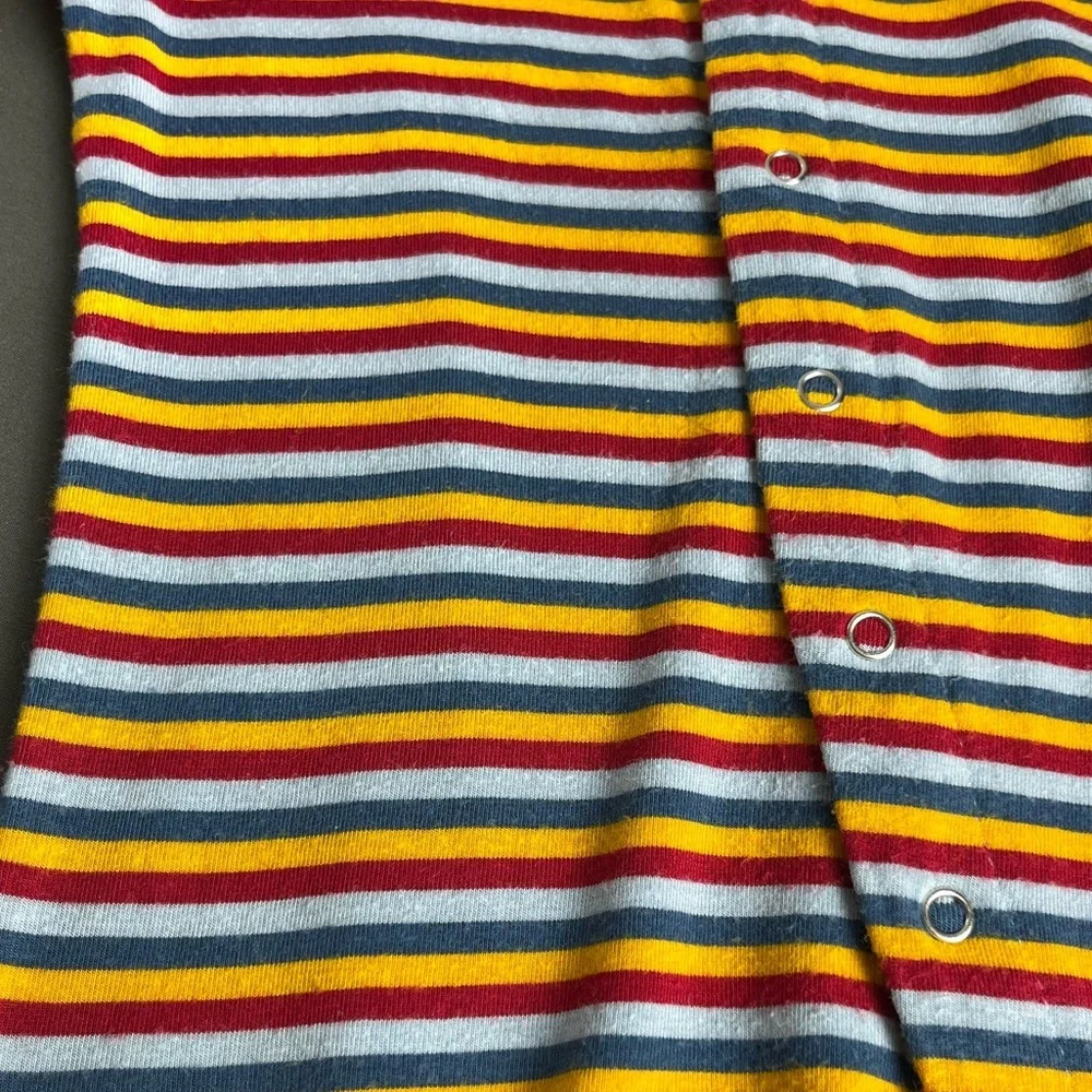 KicKee Pants Baby Boys' Print Footie, Circus Stripe Size 0-3 Months - Picture 3 of 9